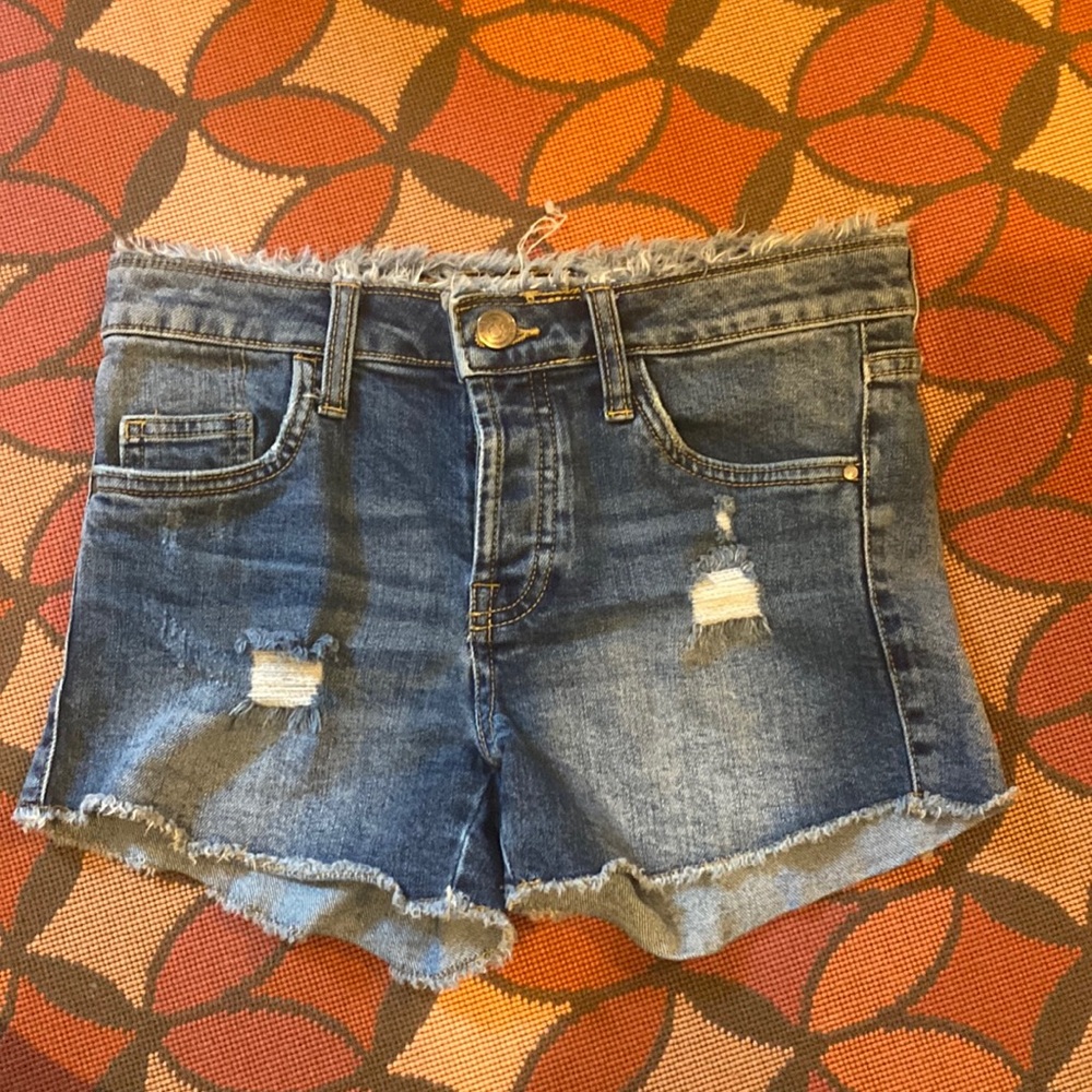 Treasure and bond blue denim jean shorts